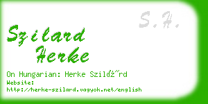 szilard herke business card